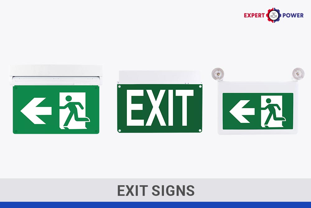 Exit signs – evacuation and emergency exit signage